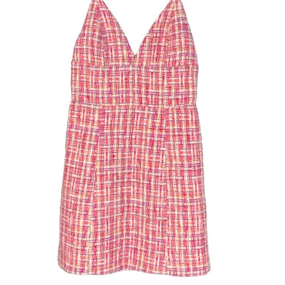 NWT House of Harlow 1960 Pink  Cream and Blue  Woven fabric  Size  XS - Picture 3 of 12